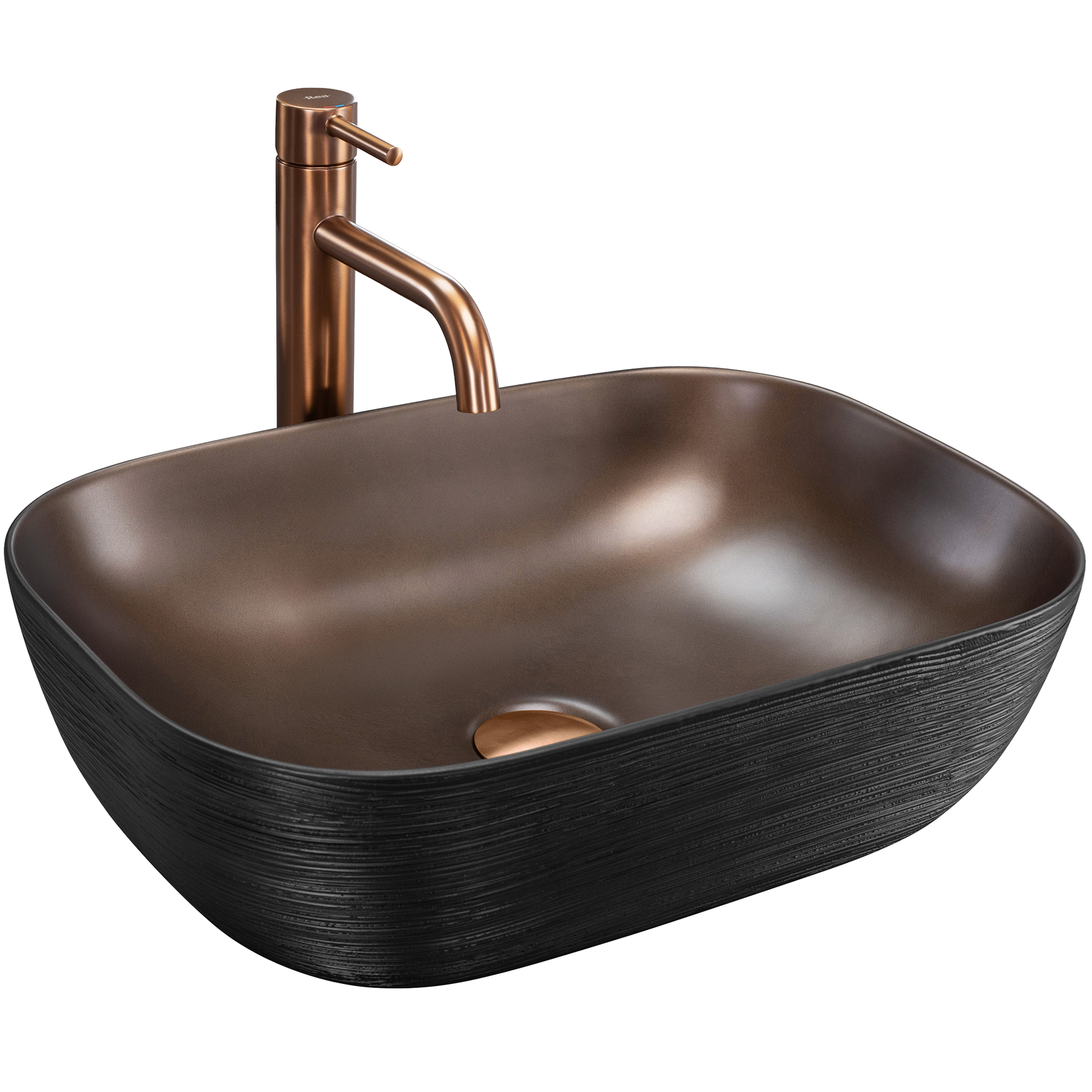 Lavoar Pe Blat Rea Belinda Copper Brush / Black  1