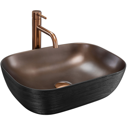 Lavoar Pe Blat Rea Belinda Copper Brush / Black  1