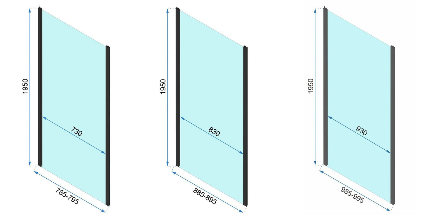 Cabina de dus De colt Rapid Swing Usa:100 x Perete:80 15