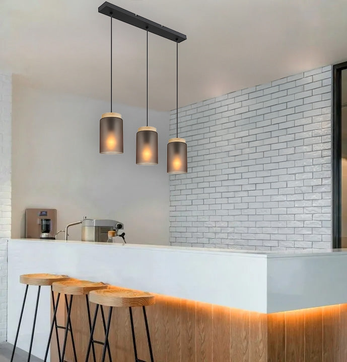 Lampă Suspendată APP1812-3CP Frosted Grey  5