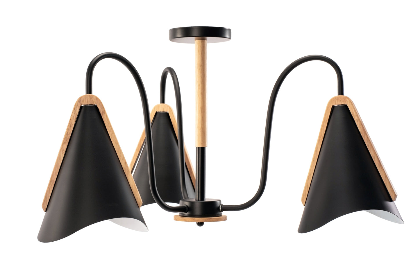 Lampa Scandinavă Cu Trei Brațe, Neagră, APP605-3C  1