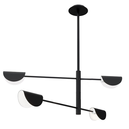 Lampă de tavan APP1260-4CP BLACK  1
