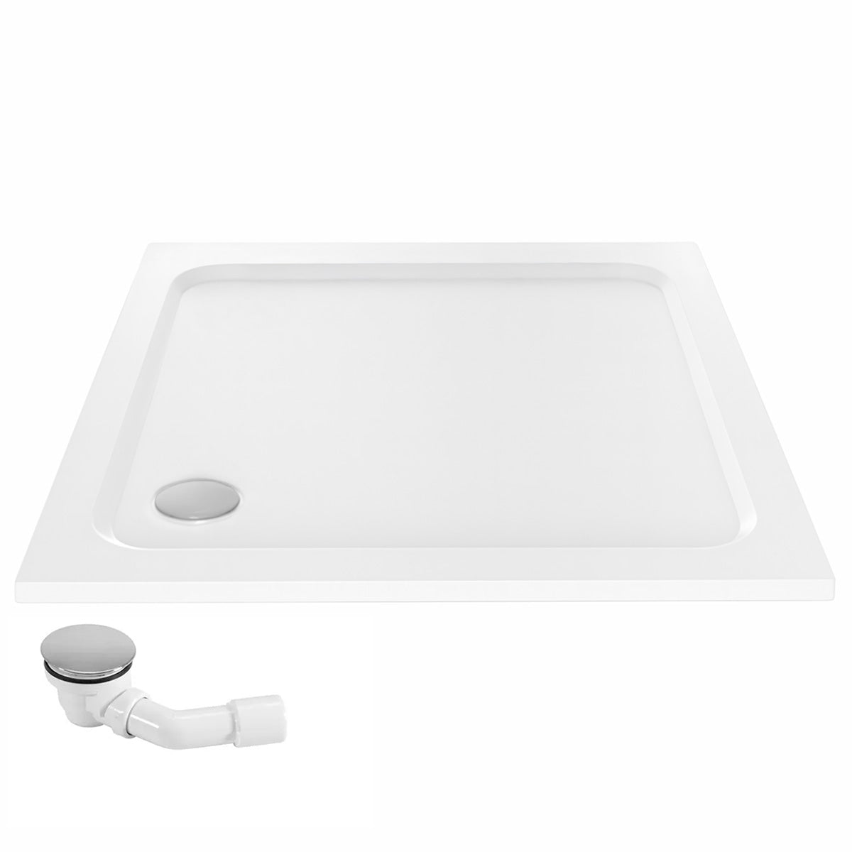 Cada Pentru Dus Din Acril Rea Belmond White 80x80  3