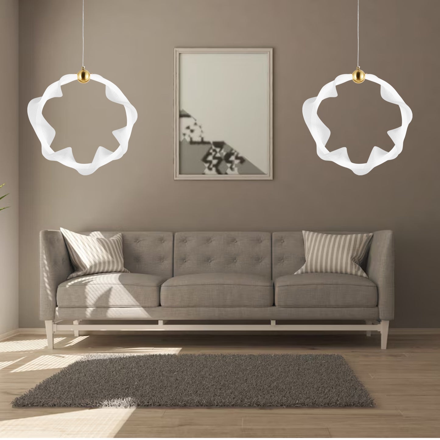 Lampa Led G014-1cp White/gold  6