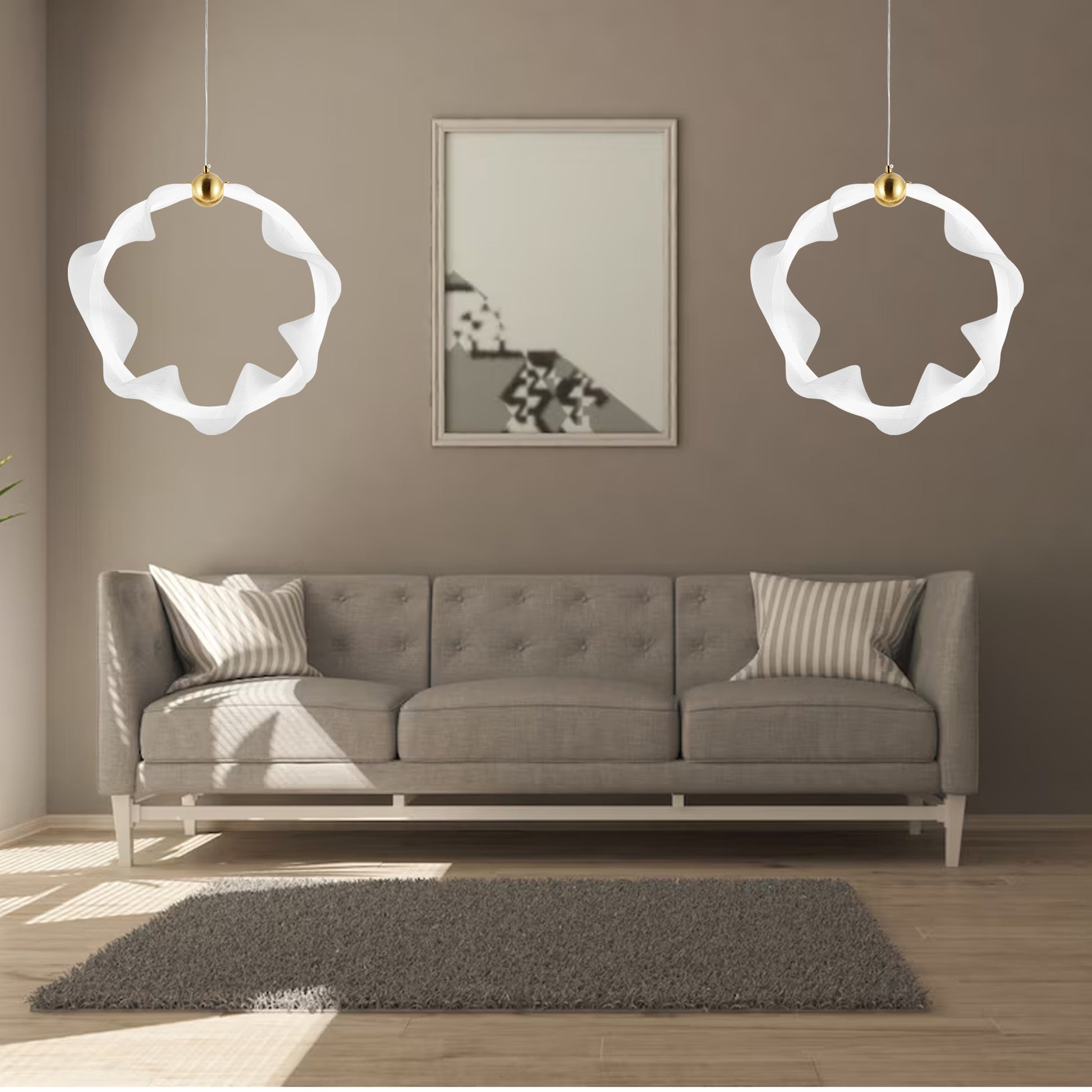 Lampa Led G014-1cp White/gold  6