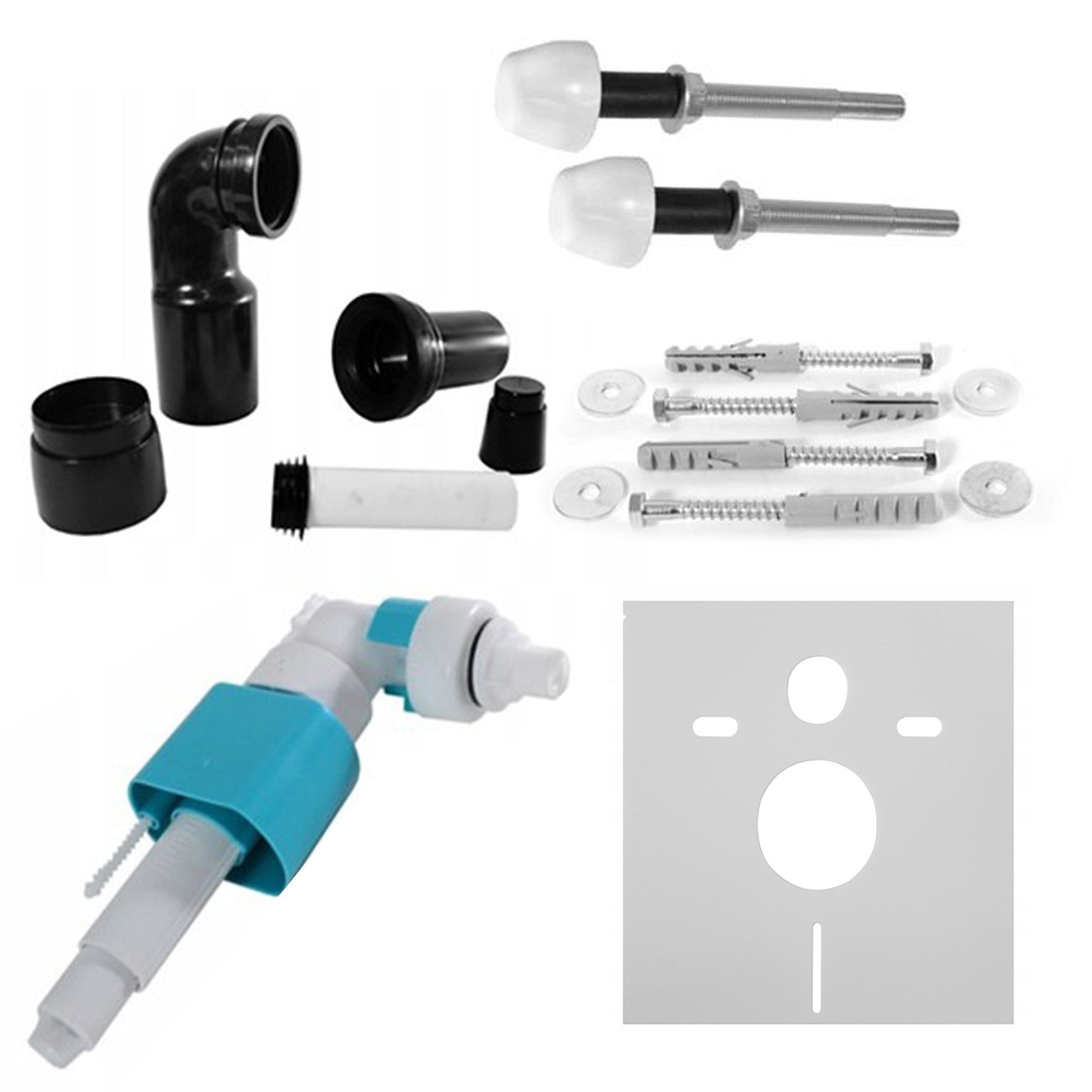 Cadru Set incastrat pentru vas WC cu buton F Crom  8