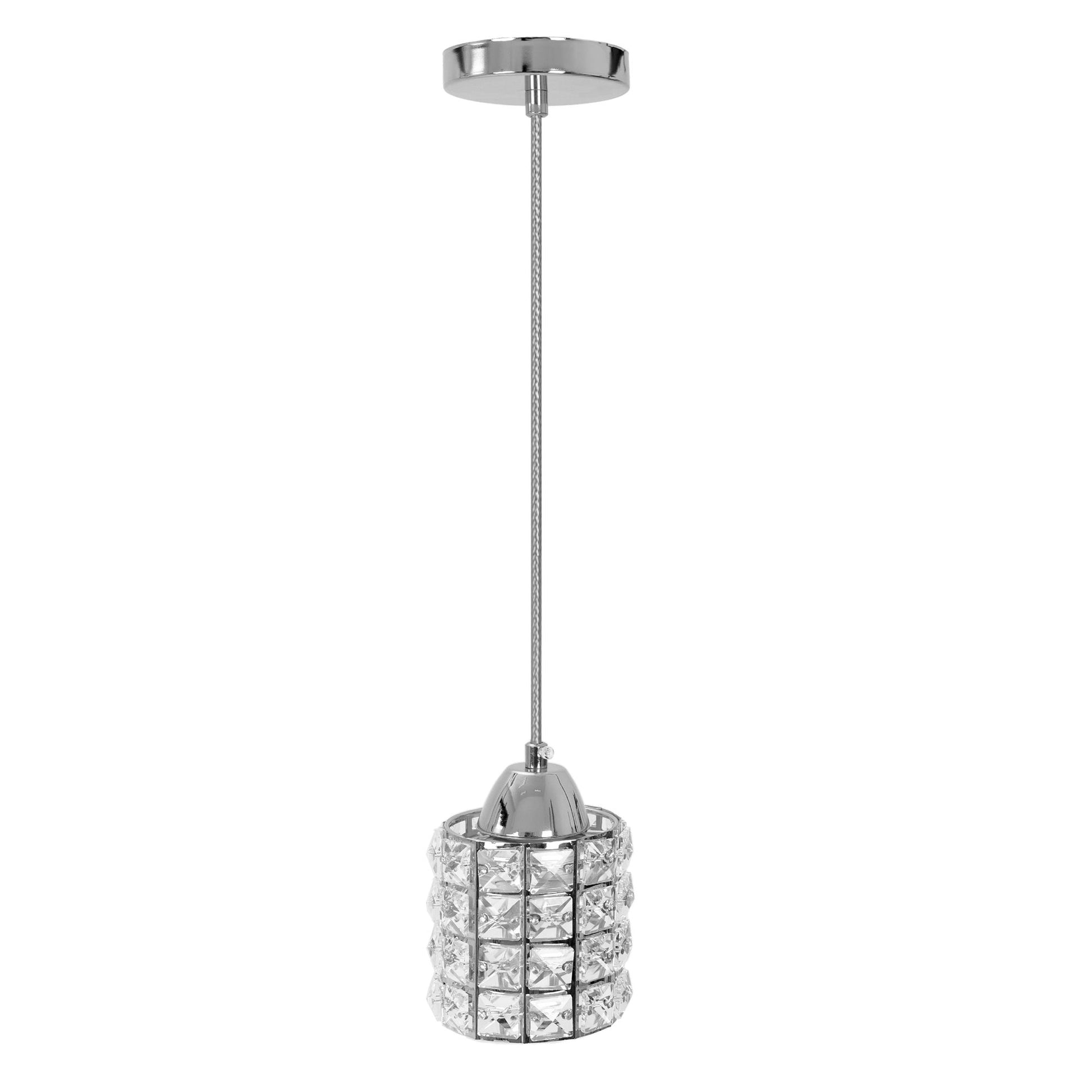 Lampă de tavan cristal argintiu APP727-1CP  2