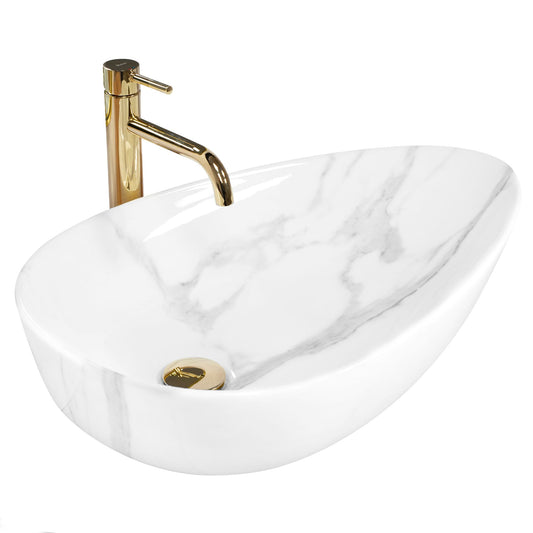 Lavoar pentru blat Rea Greta 65 Bianco Shiny 1
