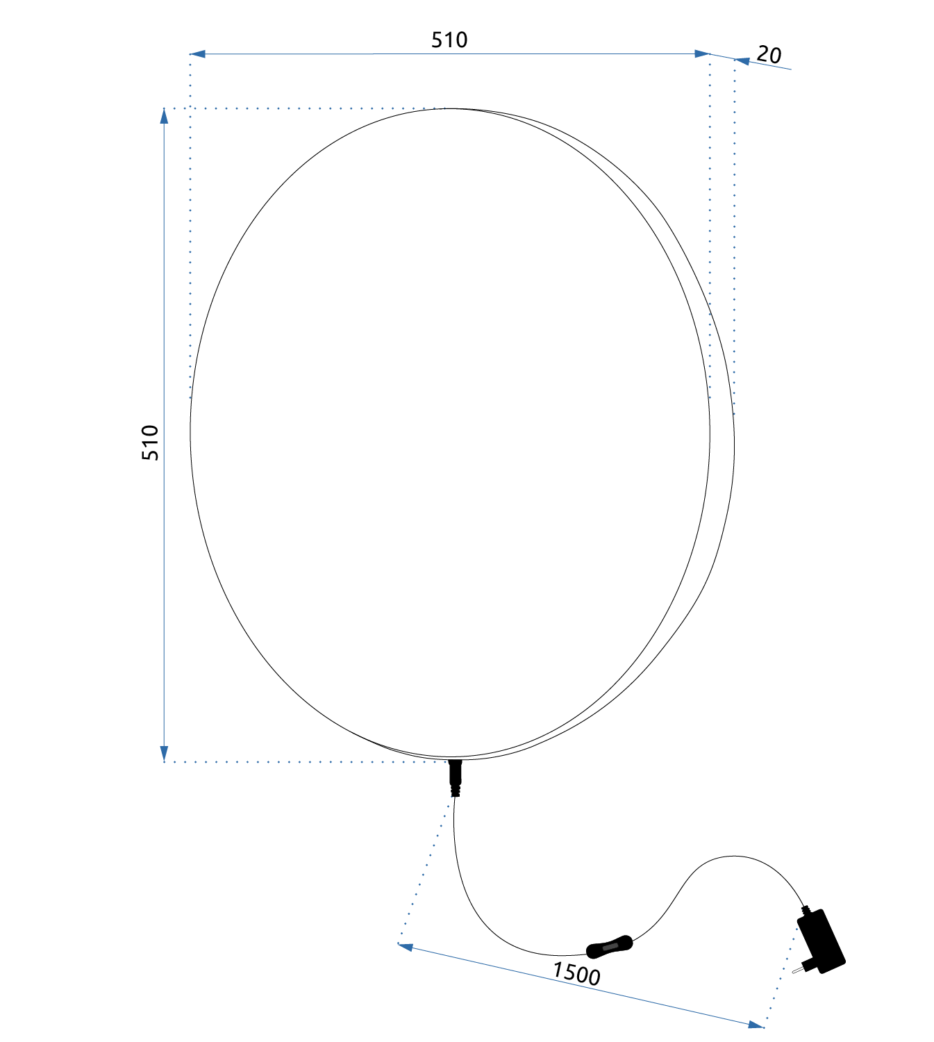 Lampa de perete APP1408-W  8