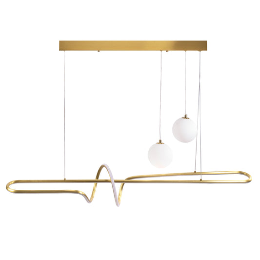 Lampa Led Lhj039-cp Brush Gold  1