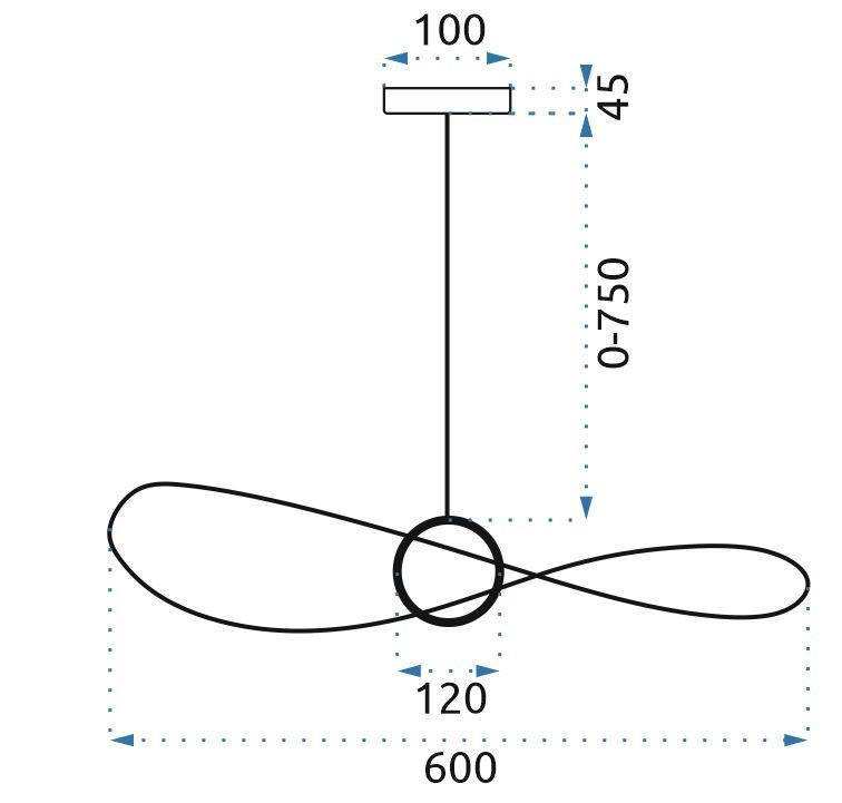 LAMPĂ LED 60cm APP651-1CP 6