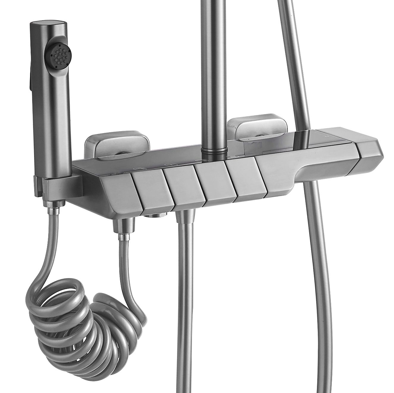 Coloana de dus cu termostat REA ROB Nichel Brush INOX  2