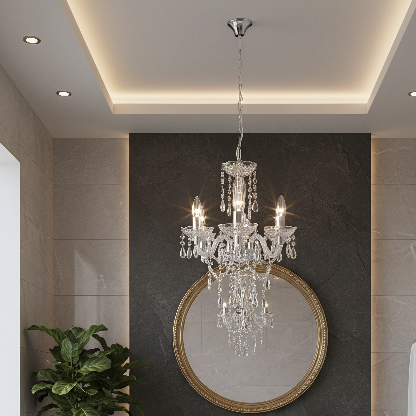 Lampă Suspendată Ebt006-3cp Transparent  5