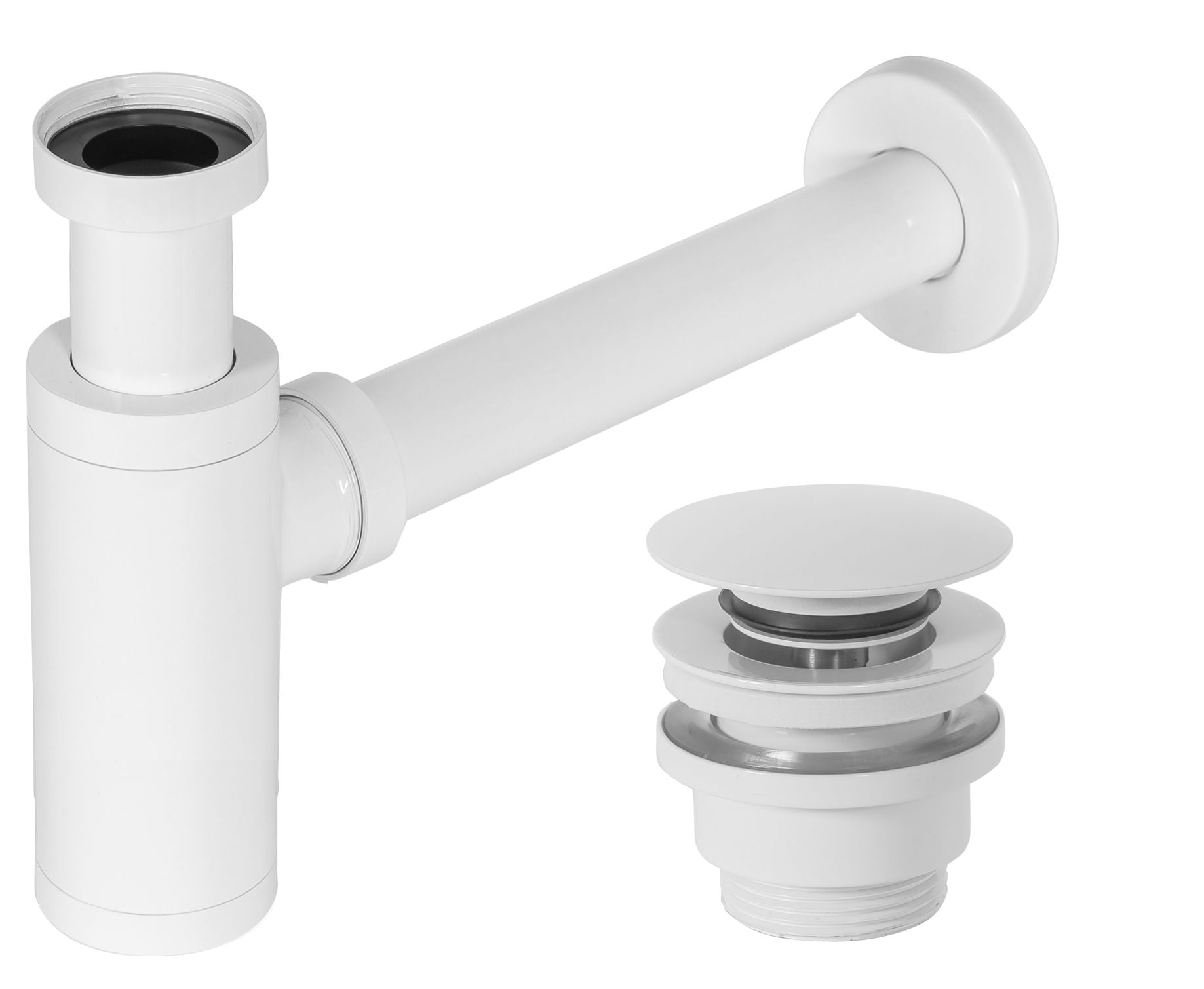 Sifon pentru lavoar Klik-Klak universal White 1
