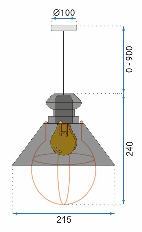 Lampa De Tavan Suspendabila Linz Alb APP103-1CP  5