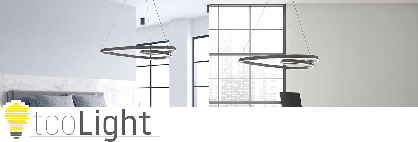 Lampă Suspendată De Tavan Led Modern + Telecomandă App7798-cp Chrome  8