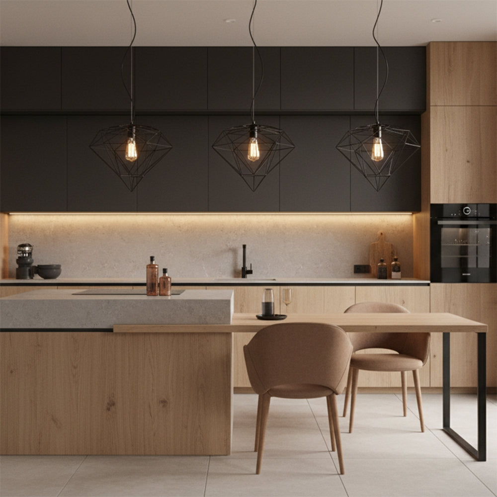 Lampă De Culoare Diamant Metal Loft Black APP563-1CP  2