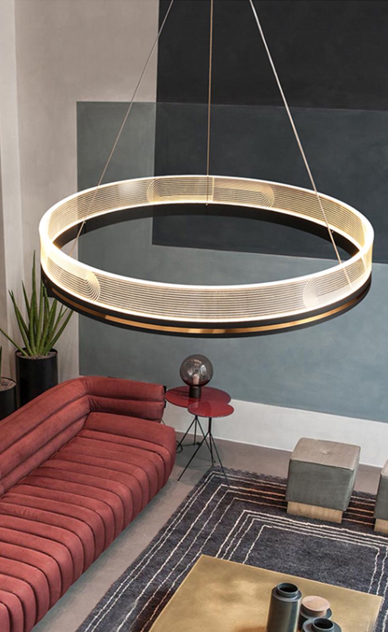 Lampă suspendată APP1190-CP Gold 60cm  5