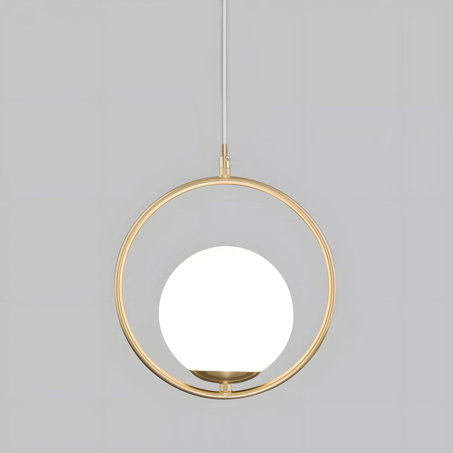 Lampă De Tavan Suspendata Din Sticlă Aurie Alba G109-1w Gold  3