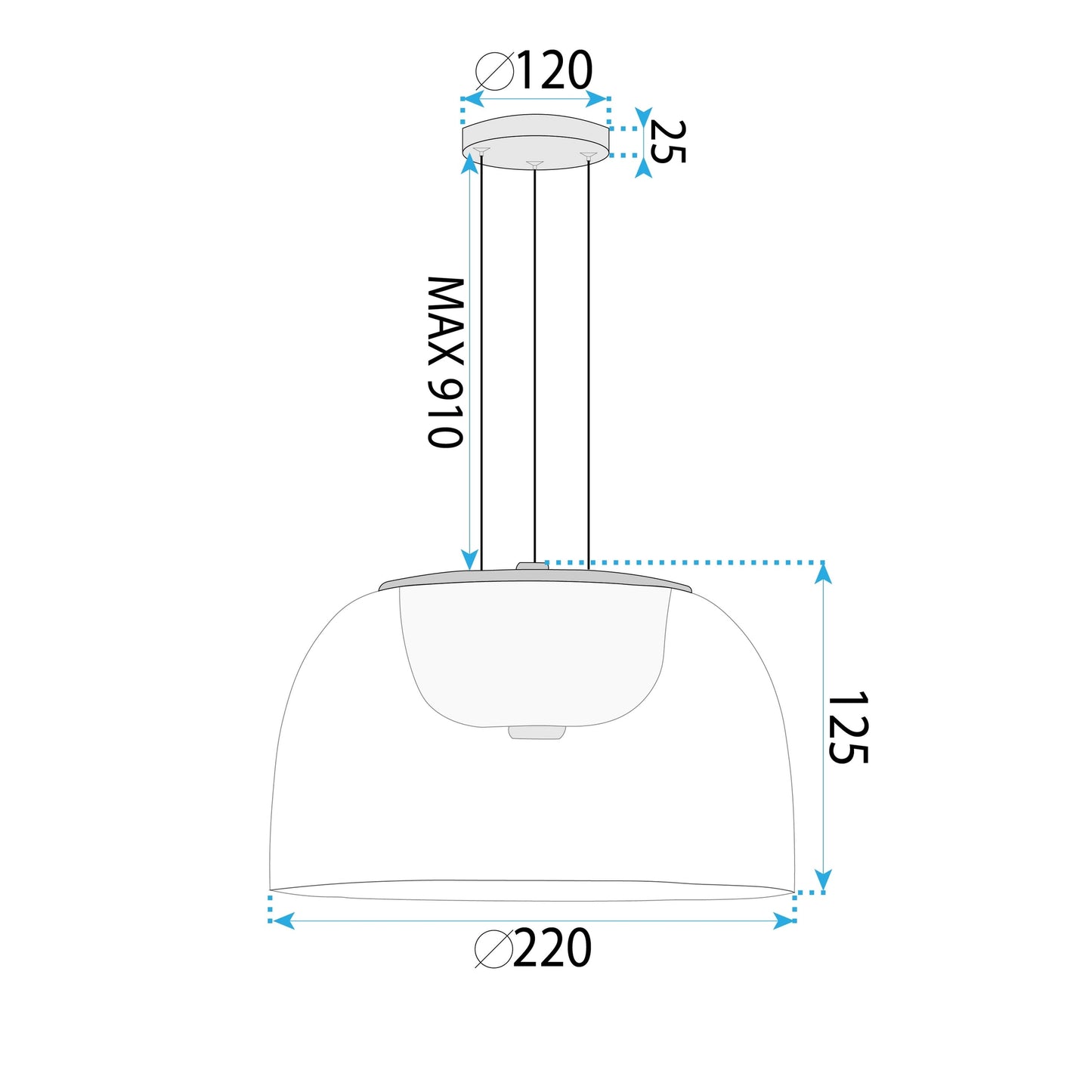 Lampă Suspendată Led APP1690-1PC B Gold  8