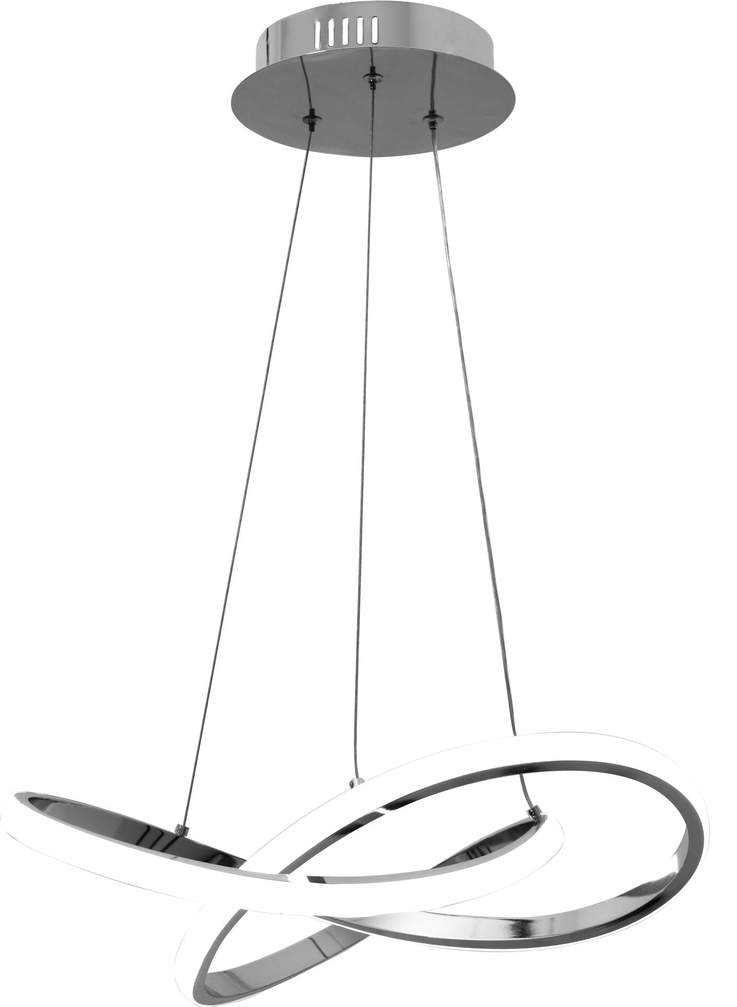 Lampă de tavan Inel suspendat LED modern + telecomandă APP389-CP Chrome  2