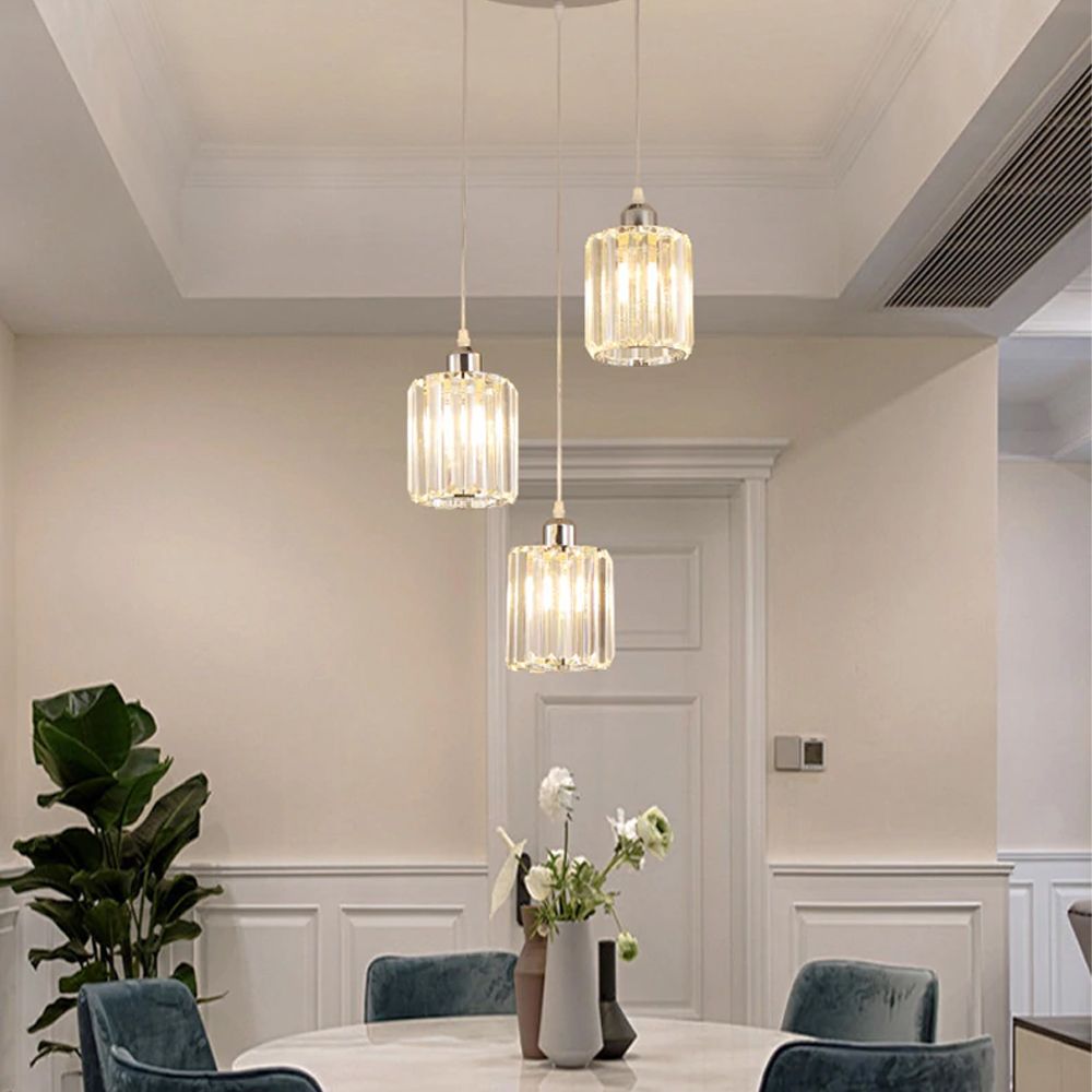 Lampă de tavan cristal argintiu APP510-3CPR  6