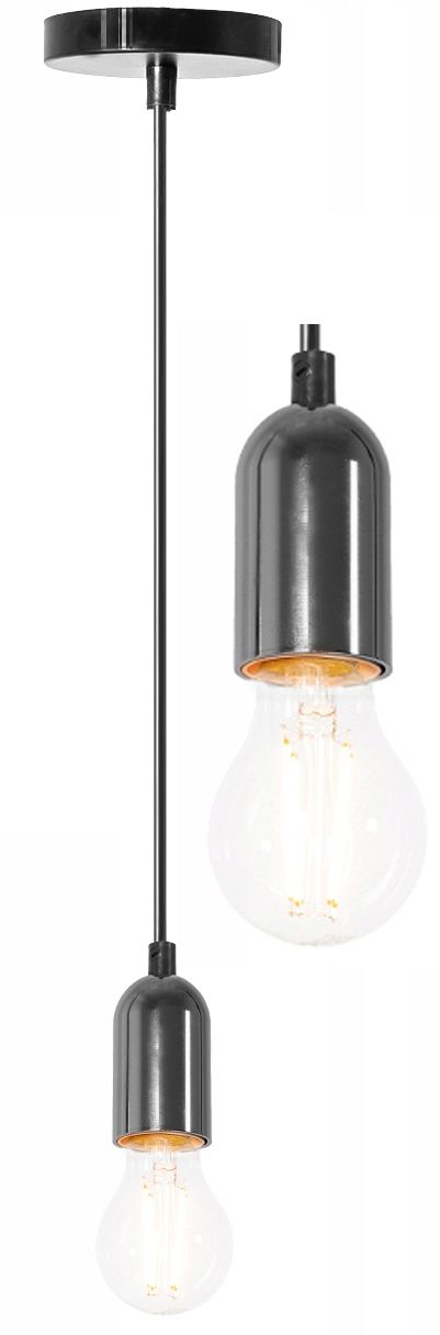 Lampă de tavan suspendata Chrome Negru APP353-1CP  1