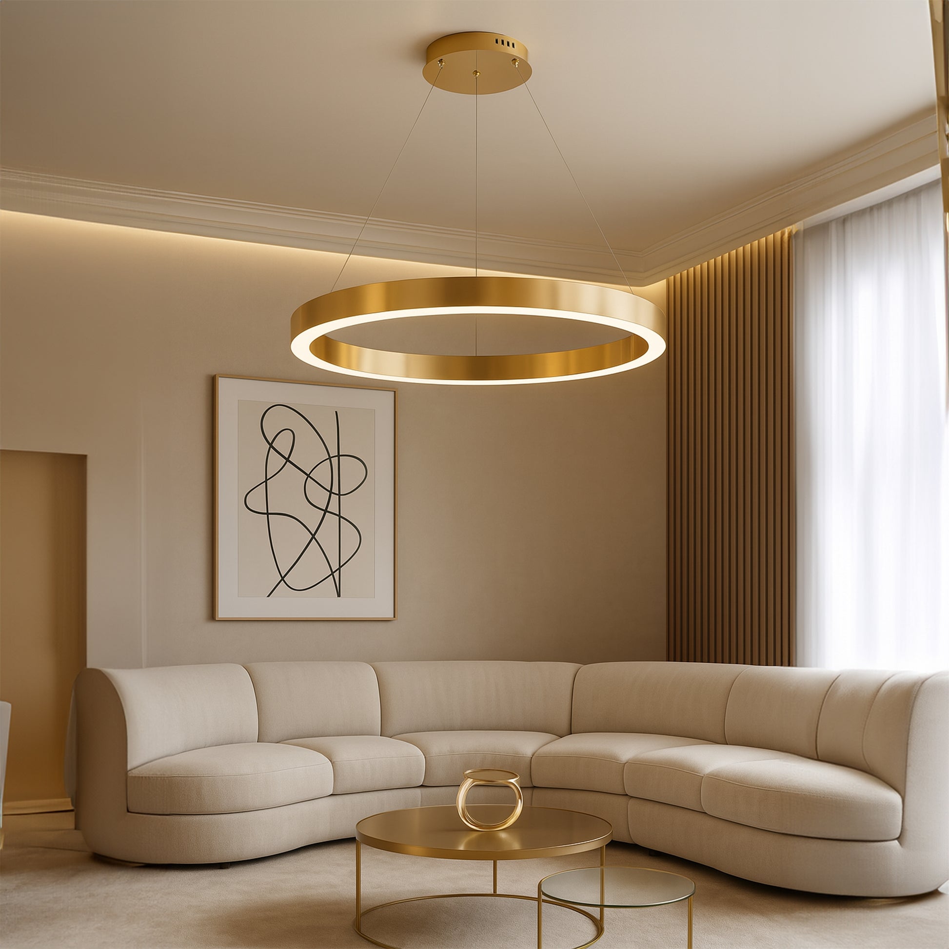 Lampa Led Lhj051-cp1 C Brush Gold  2