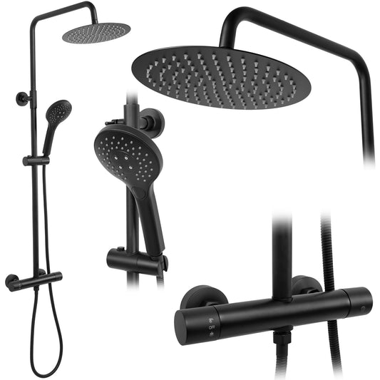 Coloana de dus cu termostat REA VINCENT Black  1