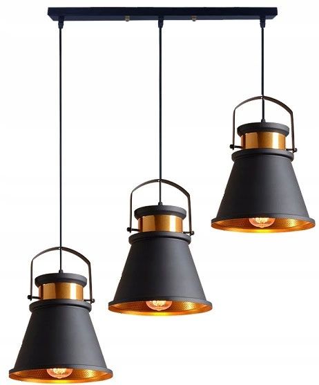 Lampa DE TAVAN ASTI AAA negru / Auriu  1
