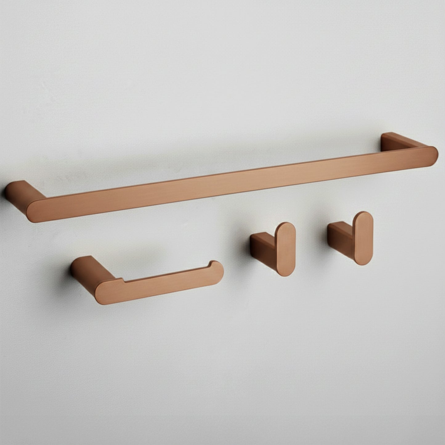 Set Accesorii Pentru Baie Mati Brush Copper 4 Piese  1