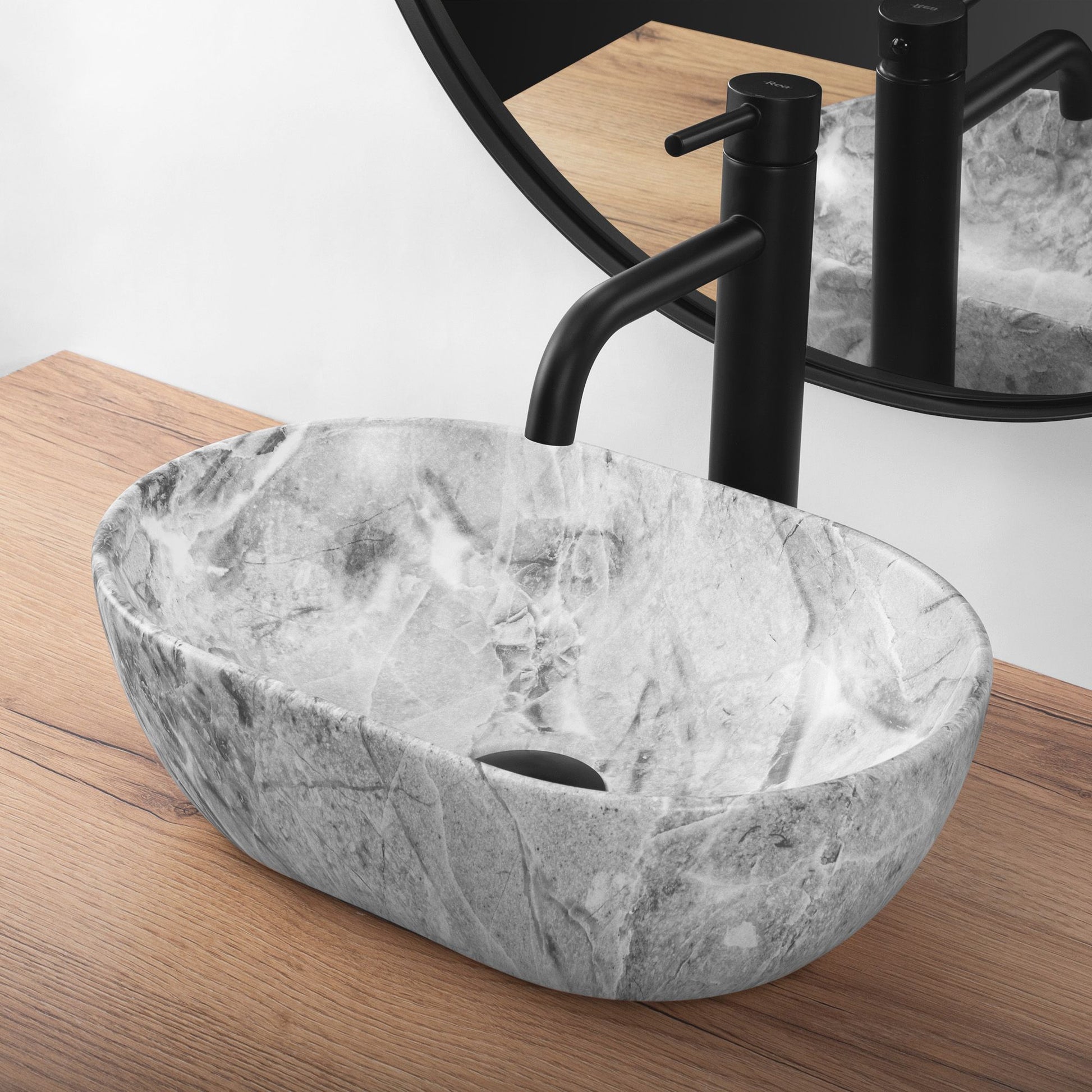 Lavoar pe blat Rea AMELIA MINI STONE MATT 5