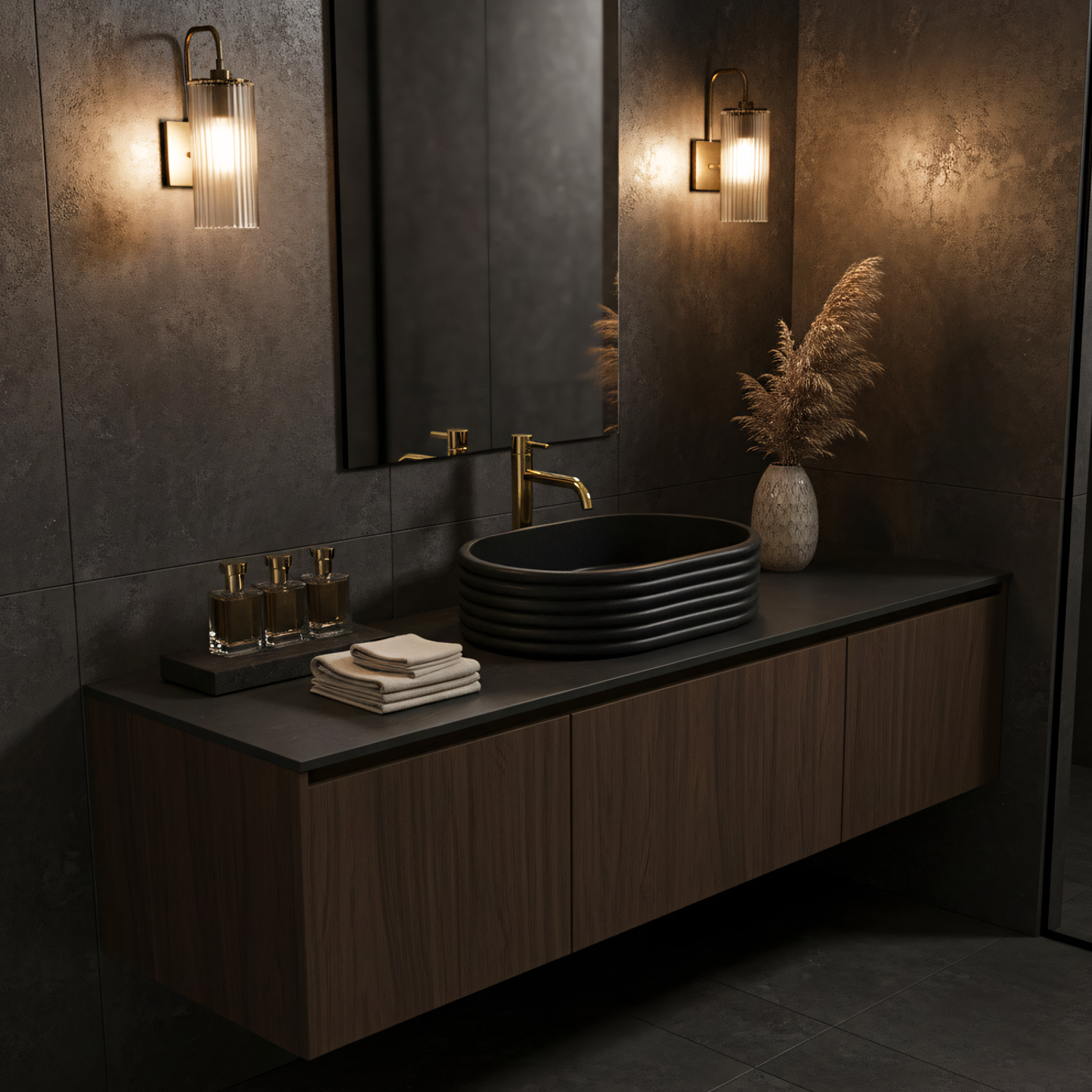 Lavoar pe blat Nicoletta Black  8