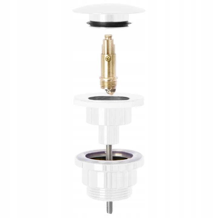Dop pentru lavoar universal click-clack Rea Alb  2