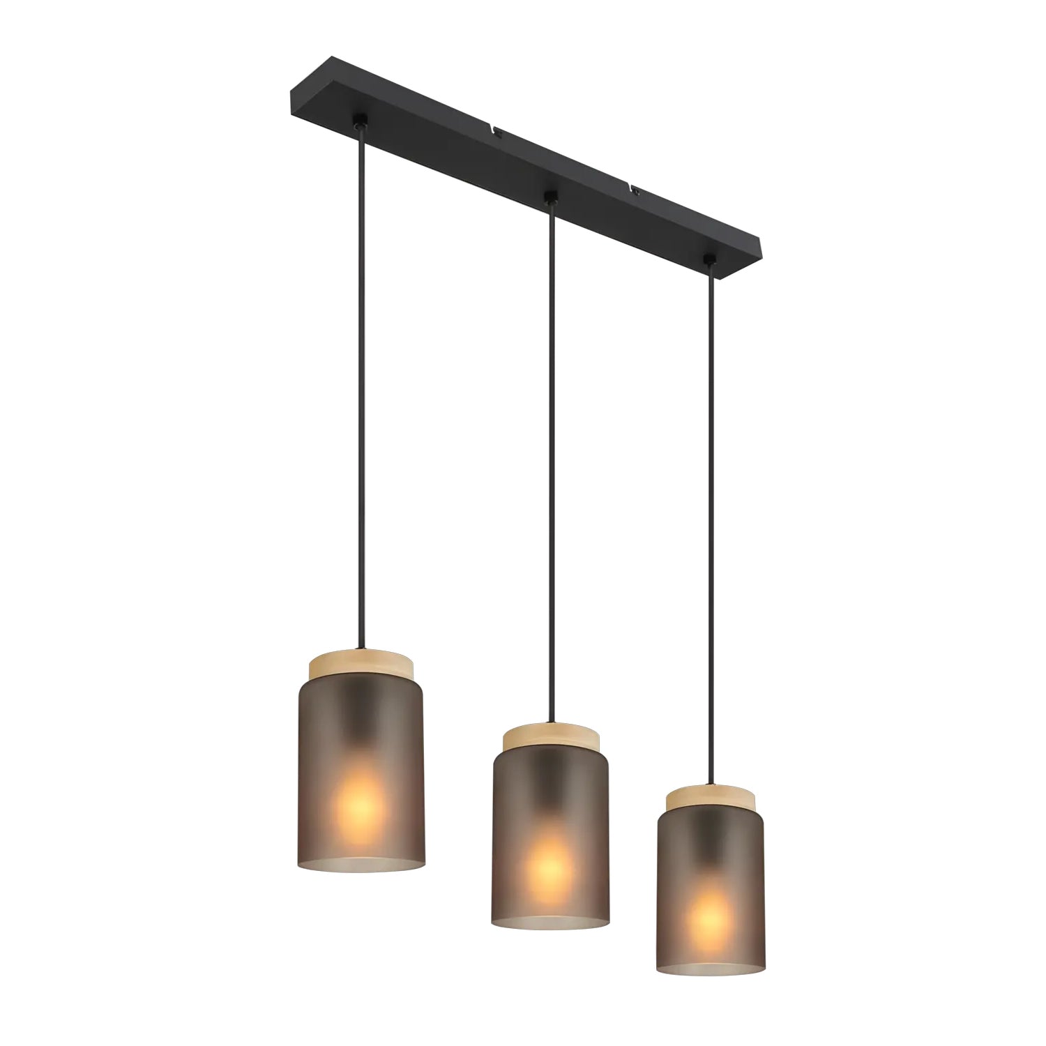 Lampă Suspendată APP1812-3CP Frosted Grey  1
