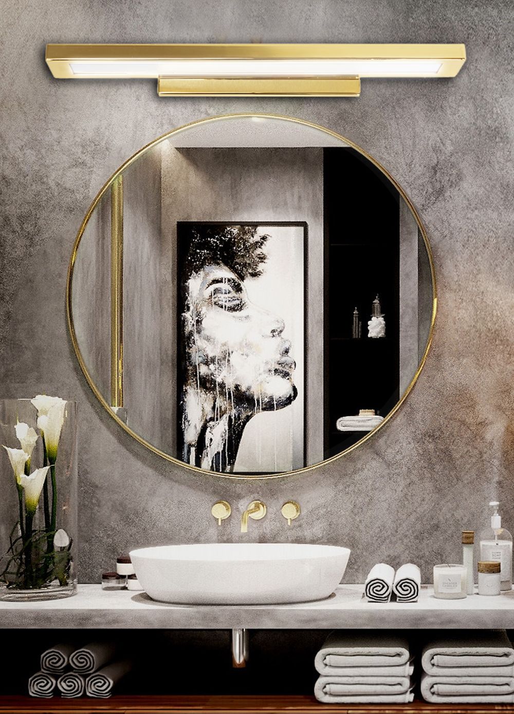Aplica de perete Gold 80cm APP838-1W  4
