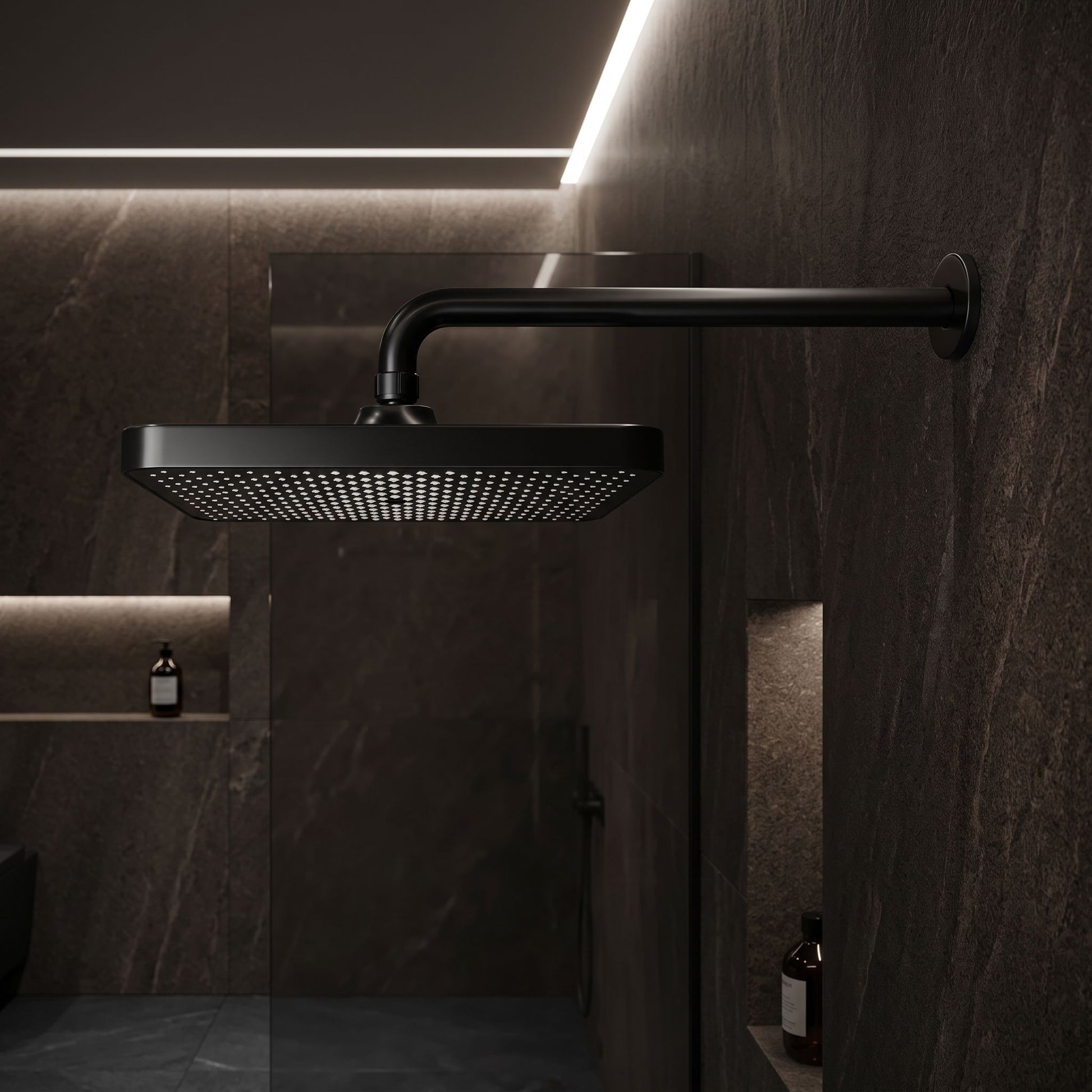 Pălărie De Duș Dreptunghiulară REA JS-032 Black 6