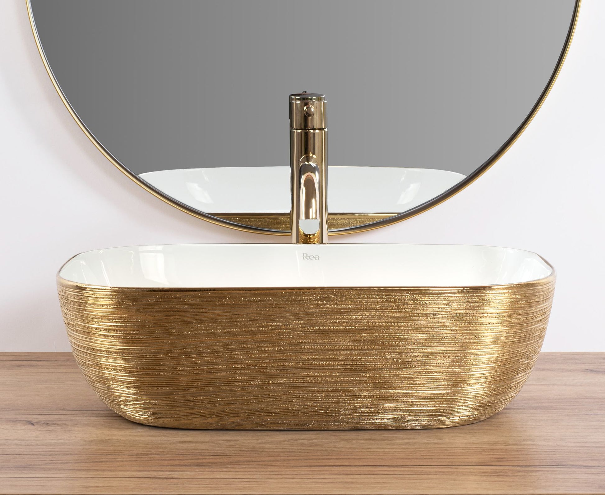 Lavoar pe blat Rea Belinda White GOLD BRUSH 2
