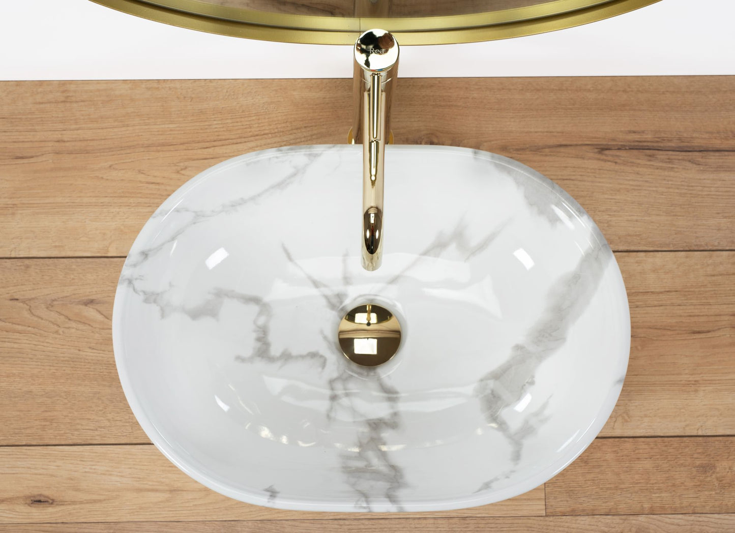 Lavoar pentru blat Rea Amelia Marmo Shiny  3