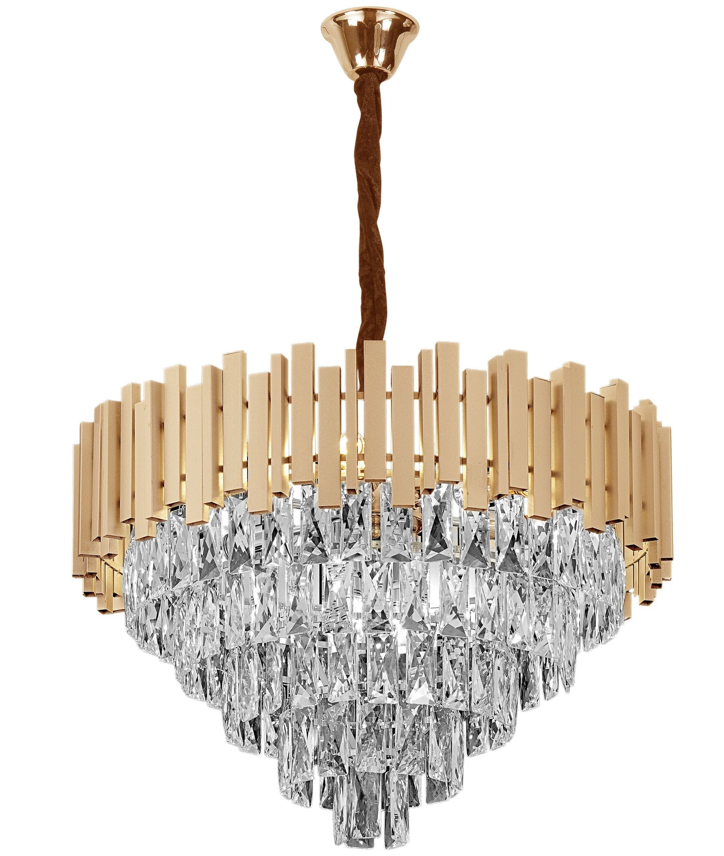 Lampă Suspendată Cristal G052-cp 60cm Gold  1