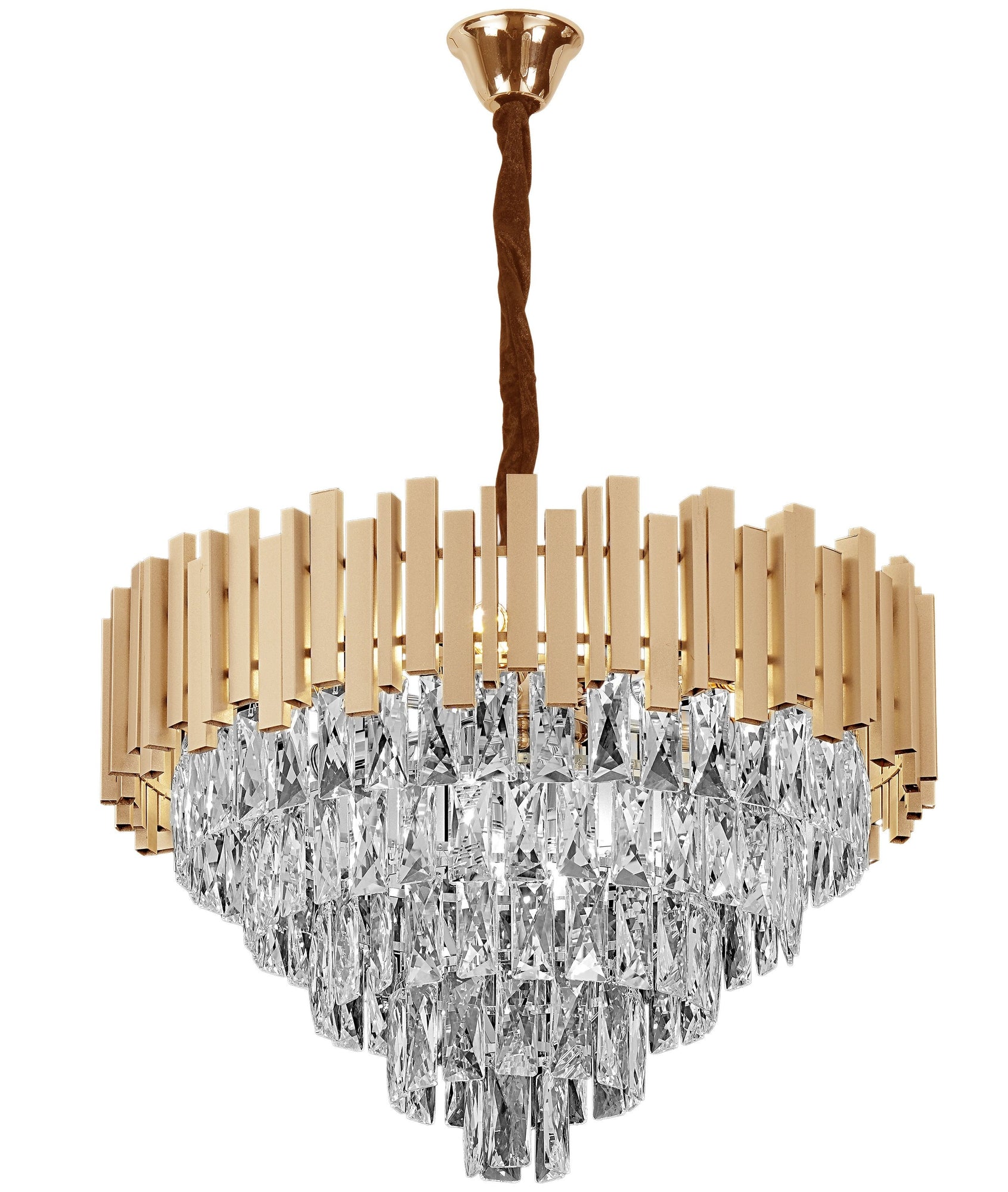 Lampă Suspendată Cristal G052-cp 60cm Gold  1