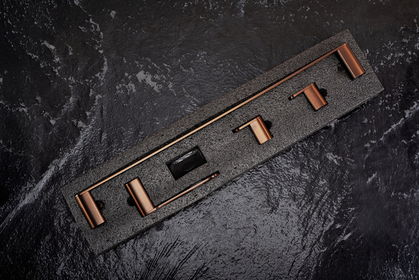 Set Accesorii Pentru Baie Mati Brush Copper 4 Piese  7