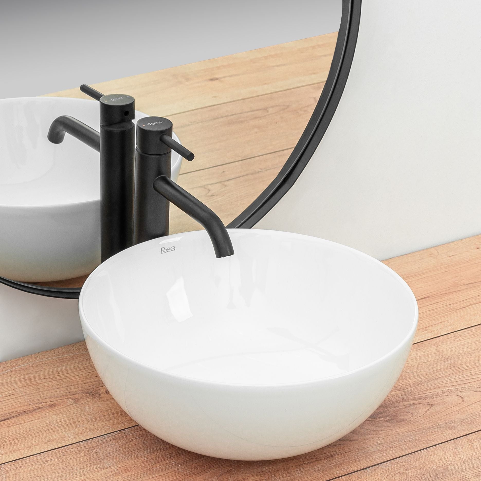 Lavoar pentru blat Rea Stella White 2