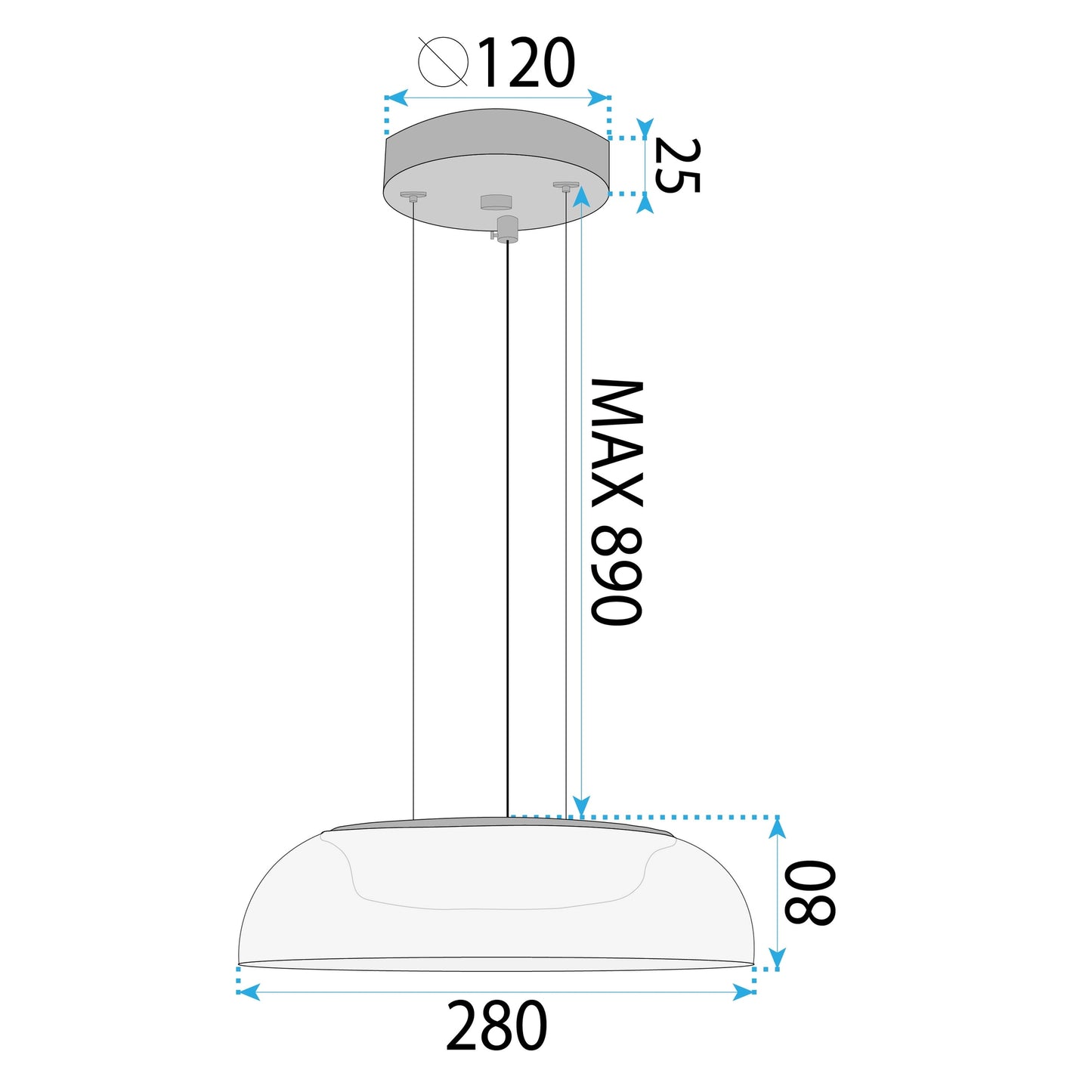 Lampă Suspendată Led APP1691-1PC Gold  4