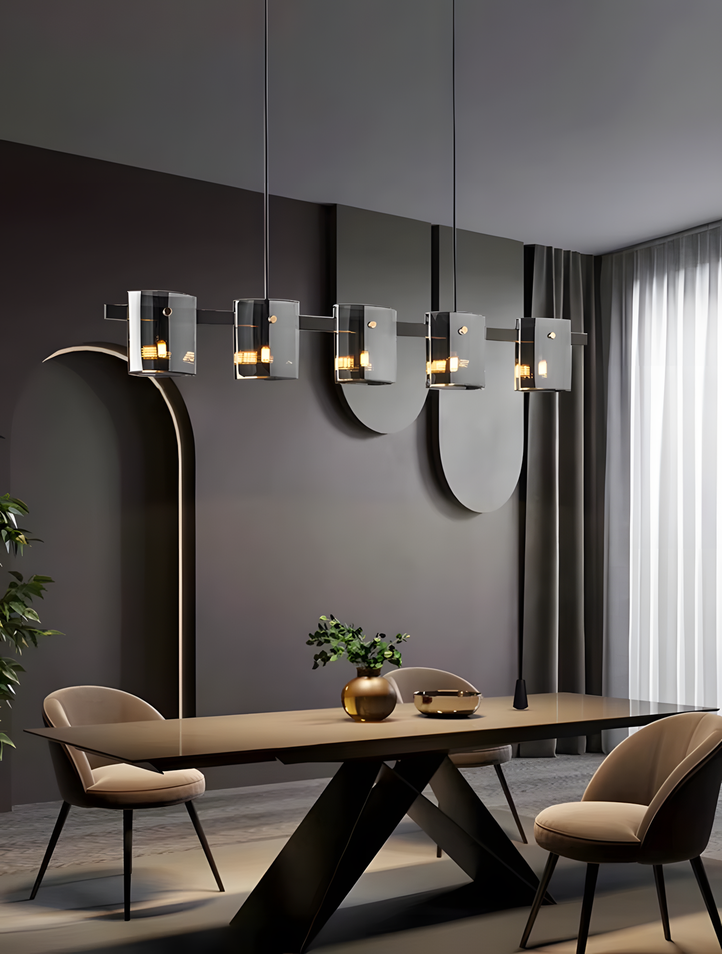 Lampă De Tavan APP1706-5CP Grey G9  2