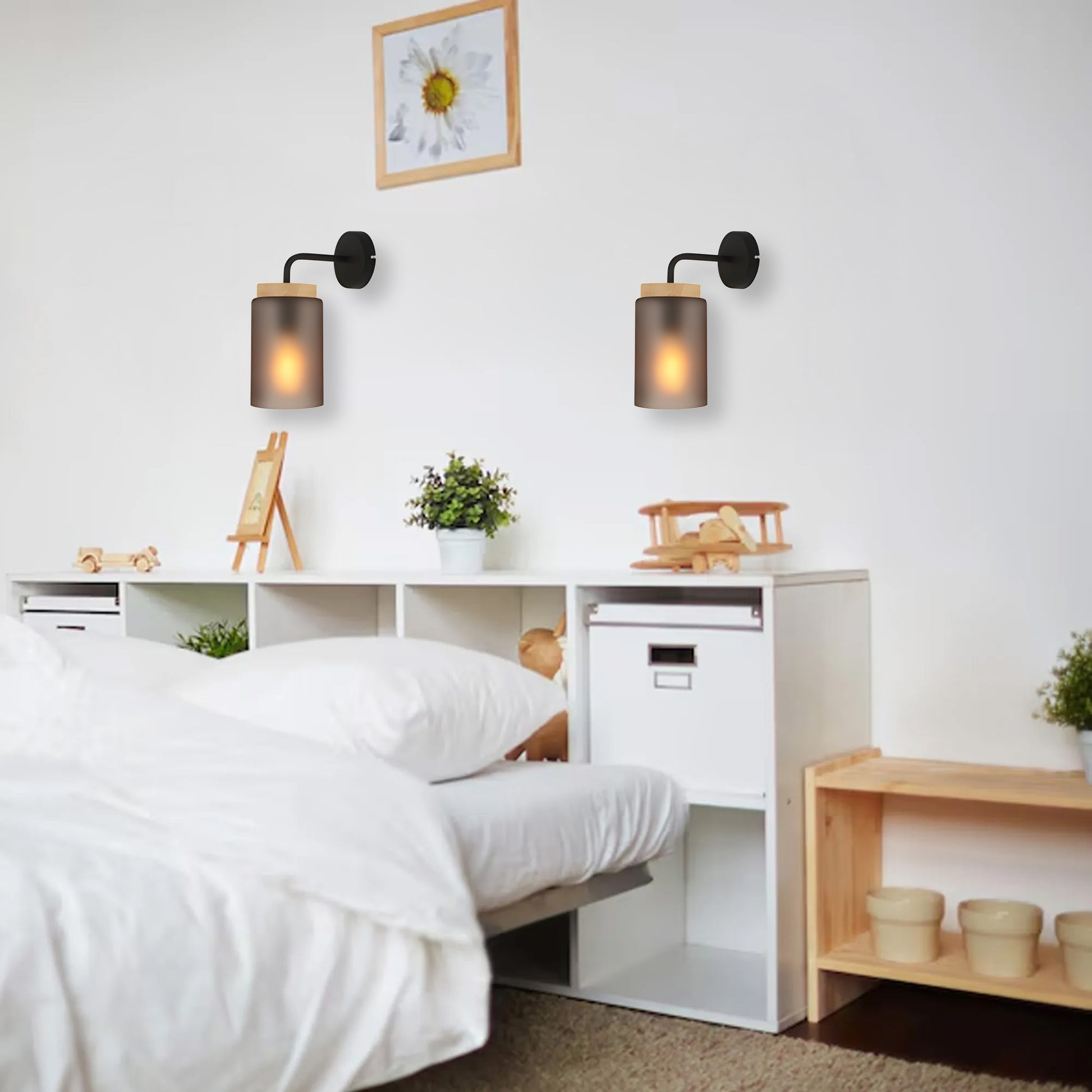 Lampa De Perete APP1814-1W Frosted Grey  5
