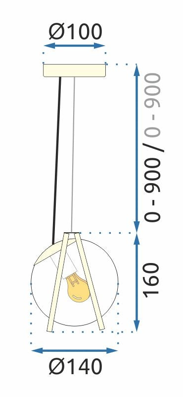 Lampa APP1089-1CP Gold Transparent  7