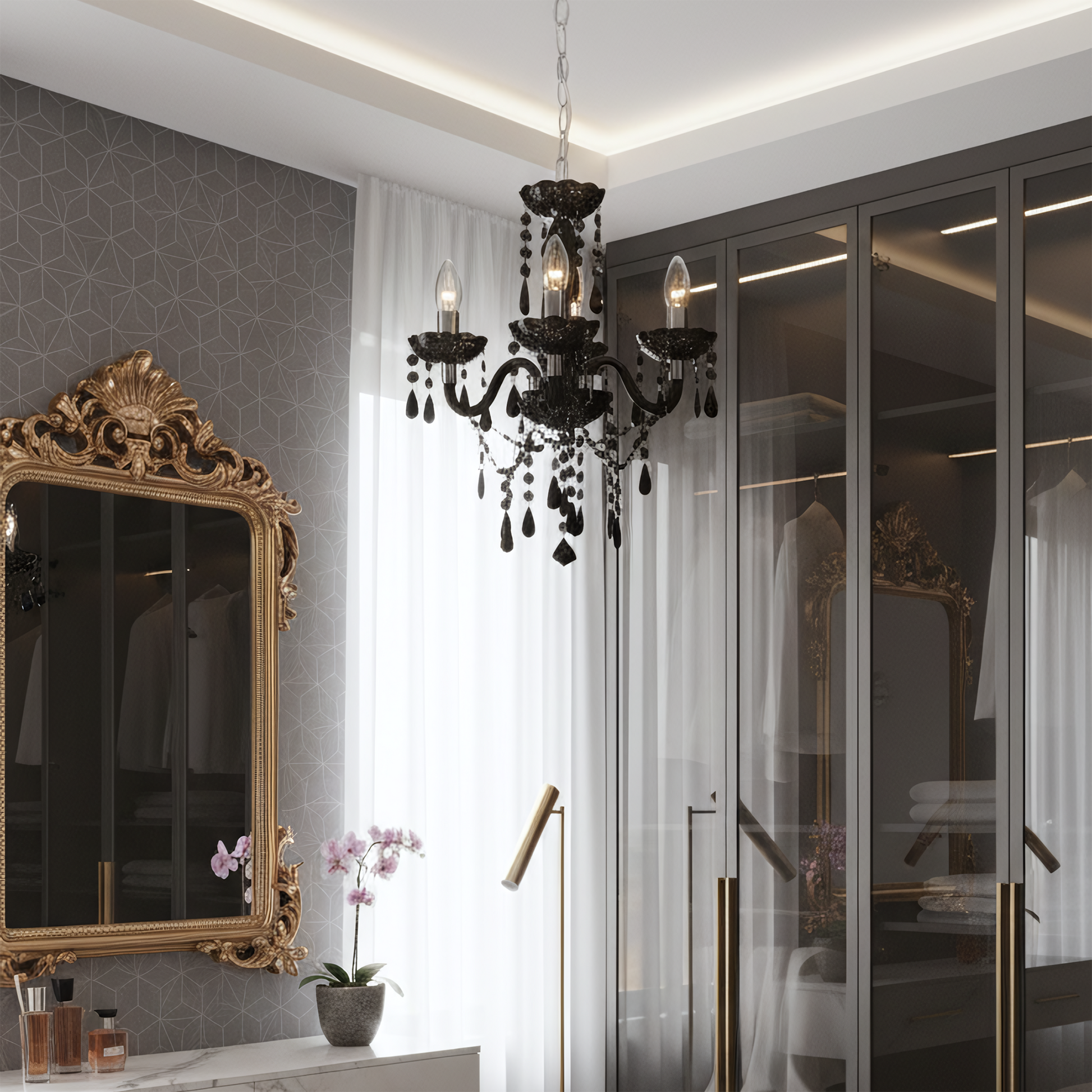 Lampă Suspendată Ebt005-3cp Black  3