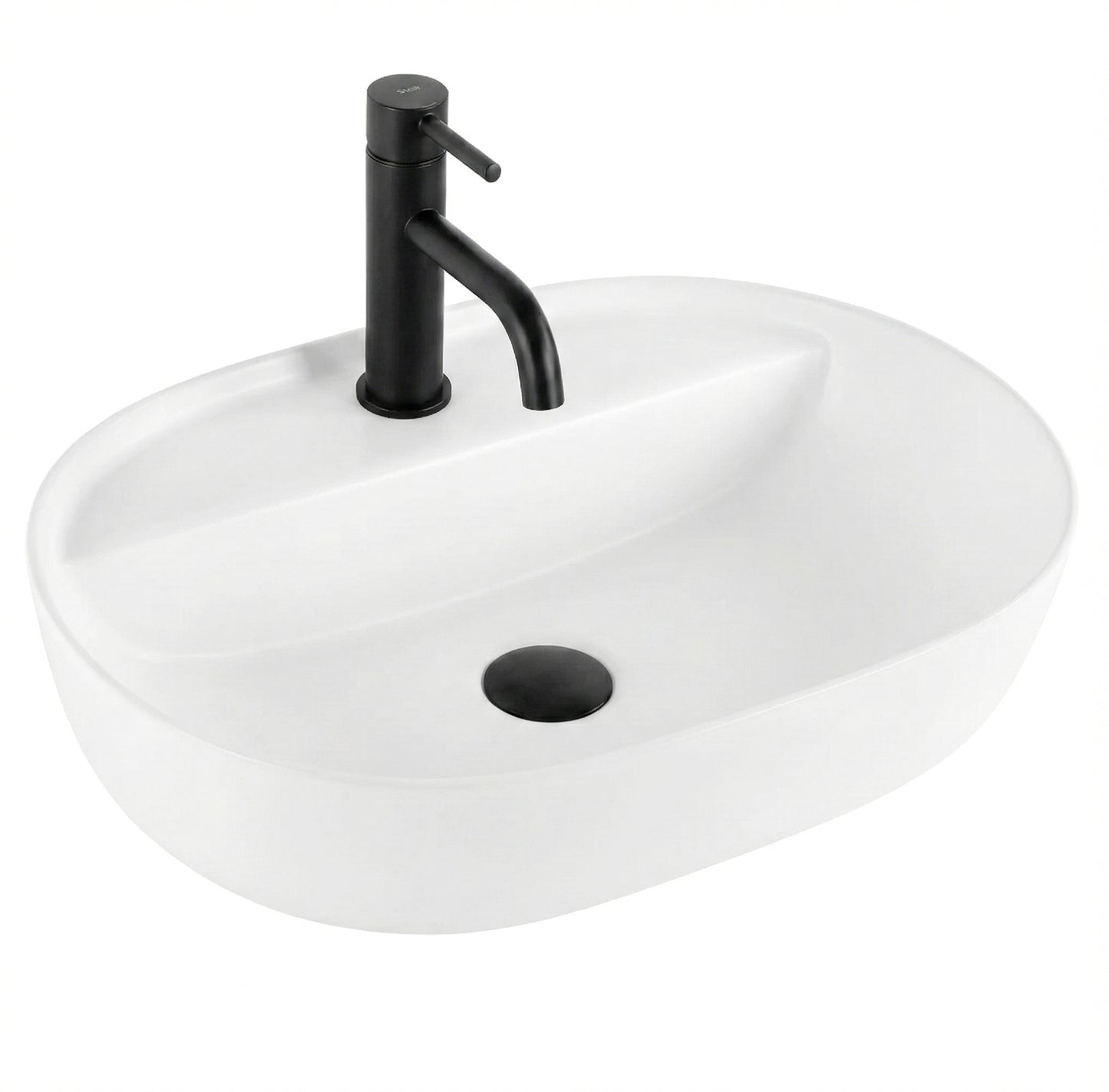 Lavoar pentru blat REA Aura 51 White Matt  6