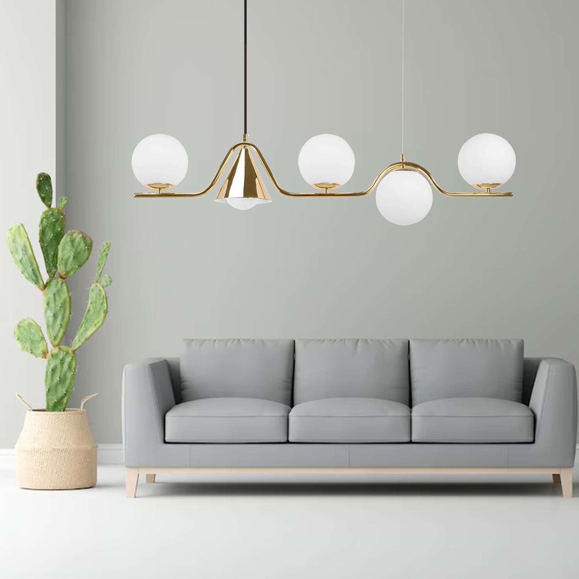 Lampă Suspendată APP1662-5CP Gold  5